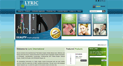 Desktop Screenshot of lyricinternational.com